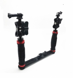 large dual hand stabilizer camera underwater balidiveshop 3